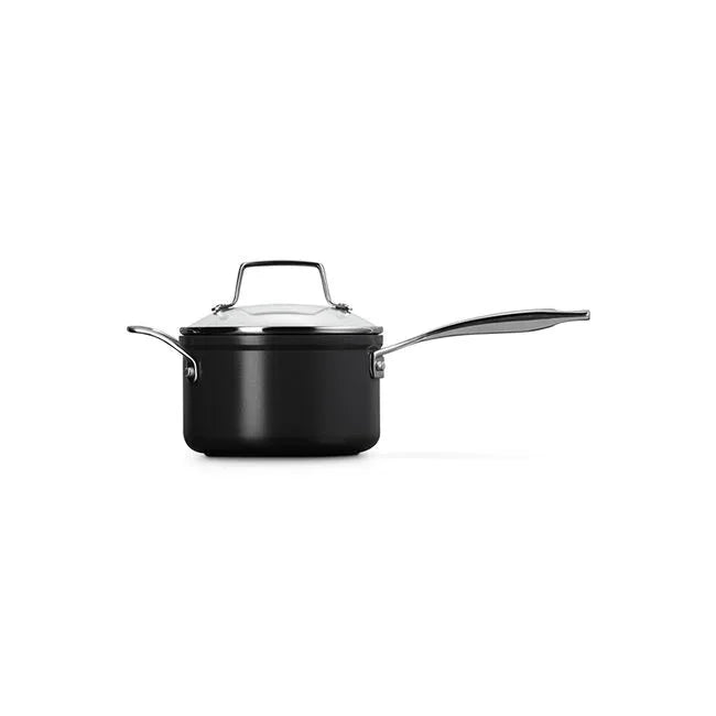 Le Creuset Essential Non-stick Ceramic Saucepan with Glass Lid - 2 Qt.