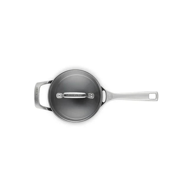 Le Creuset Essential Non-stick Ceramic Saucepan with Glass Lid - 2 Qt.