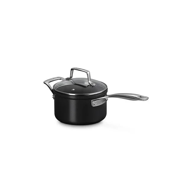 Le Creuset Essential Non-stick Ceramic Saucepan with Glass Lid - 2 Qt.