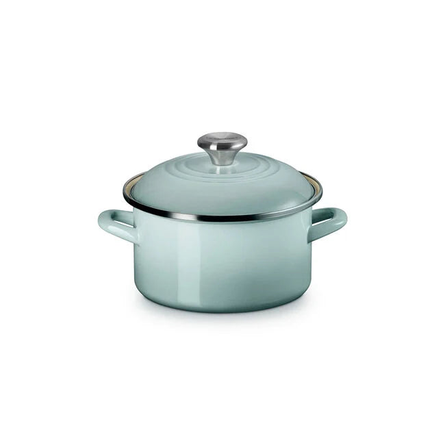 Le Creuset Traditional Petite Stockpot 3.8 qt - Sea Salt