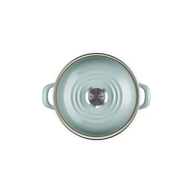 Le Creuset Traditional Petite Stockpot 3.8 qt - Sea Salt