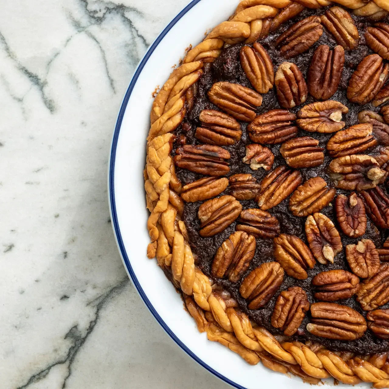 Made In Pie Dish- Navy Rim - Marcel’s Culinary Experience