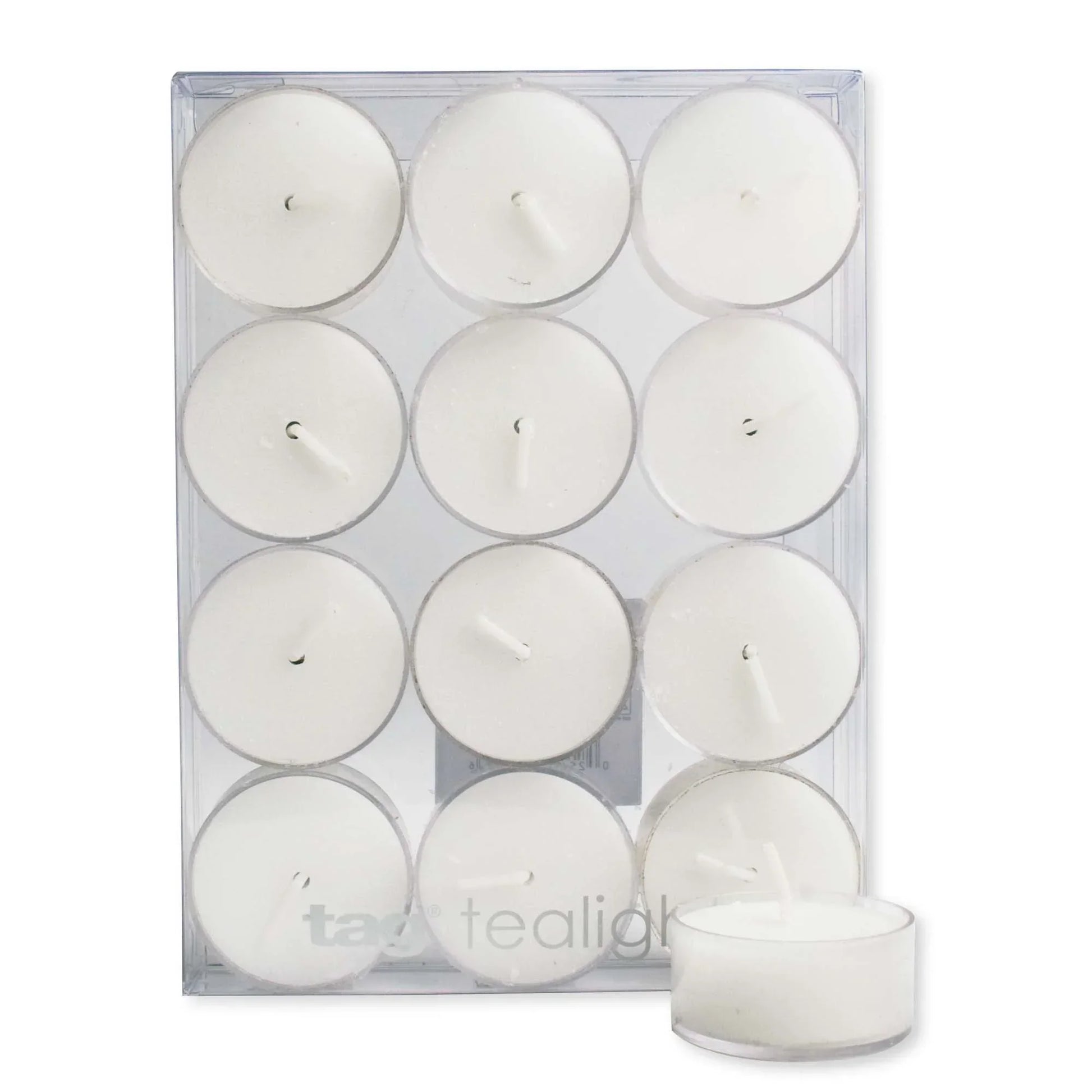 Color Studio Tealight Candles Set Of 12 - White - Marcel’s Culinary Experience