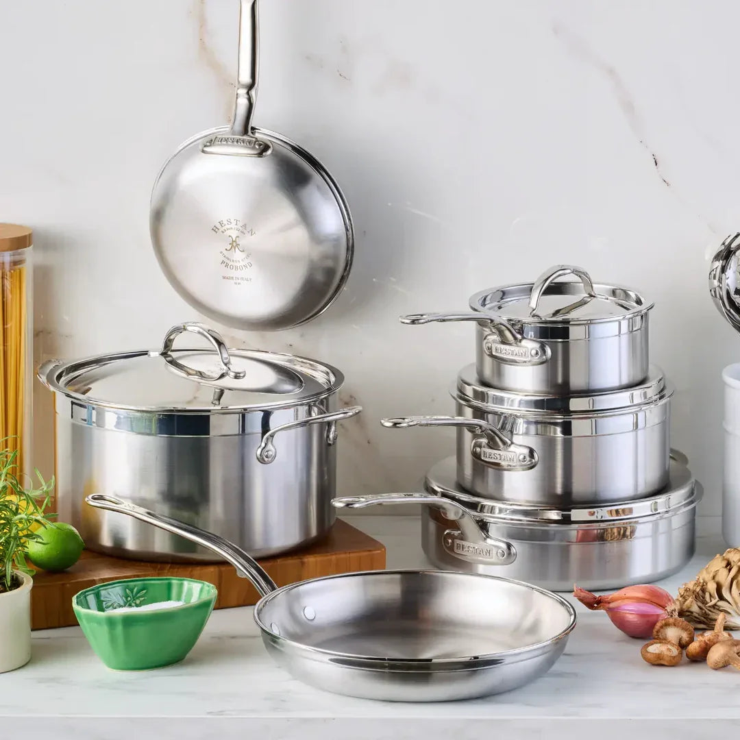 Hestan ProBond Professional Clad Stainless-Steel 10-Piece Cookware Set - Marcel’s Culinary Experience