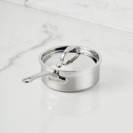 Hestan ProBond Forged Professional Clad Stainless-Steel Covered Saucepan