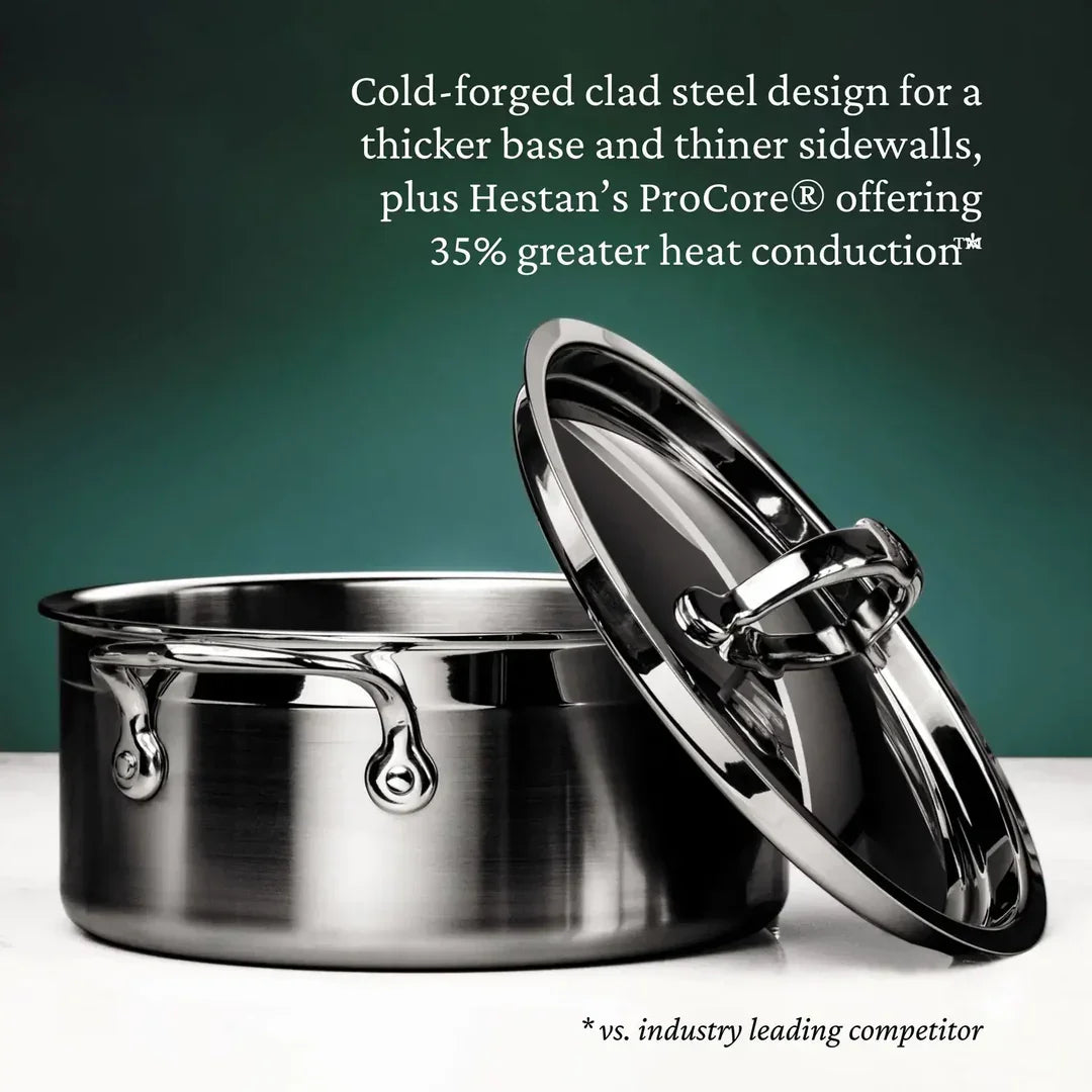 Hestan ProBond Professional Clad Stainless-Steel Soup Pot, 3-Qt. - Marcel’s Culinary Experience
