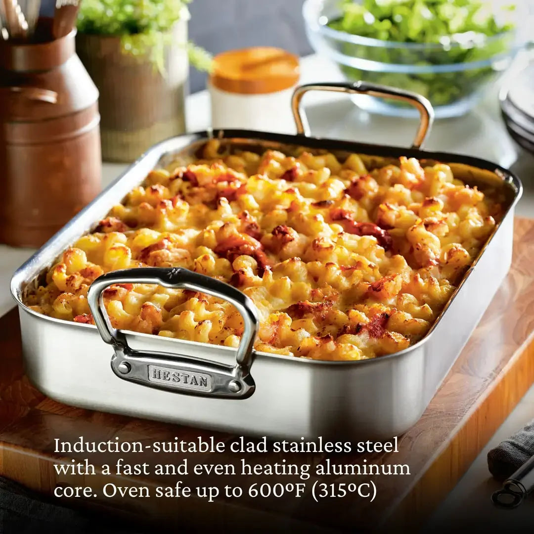 Hestan Provisions 14.5-inch Classic Clad Roaster with Rack - Marcel’s Culinary Experience