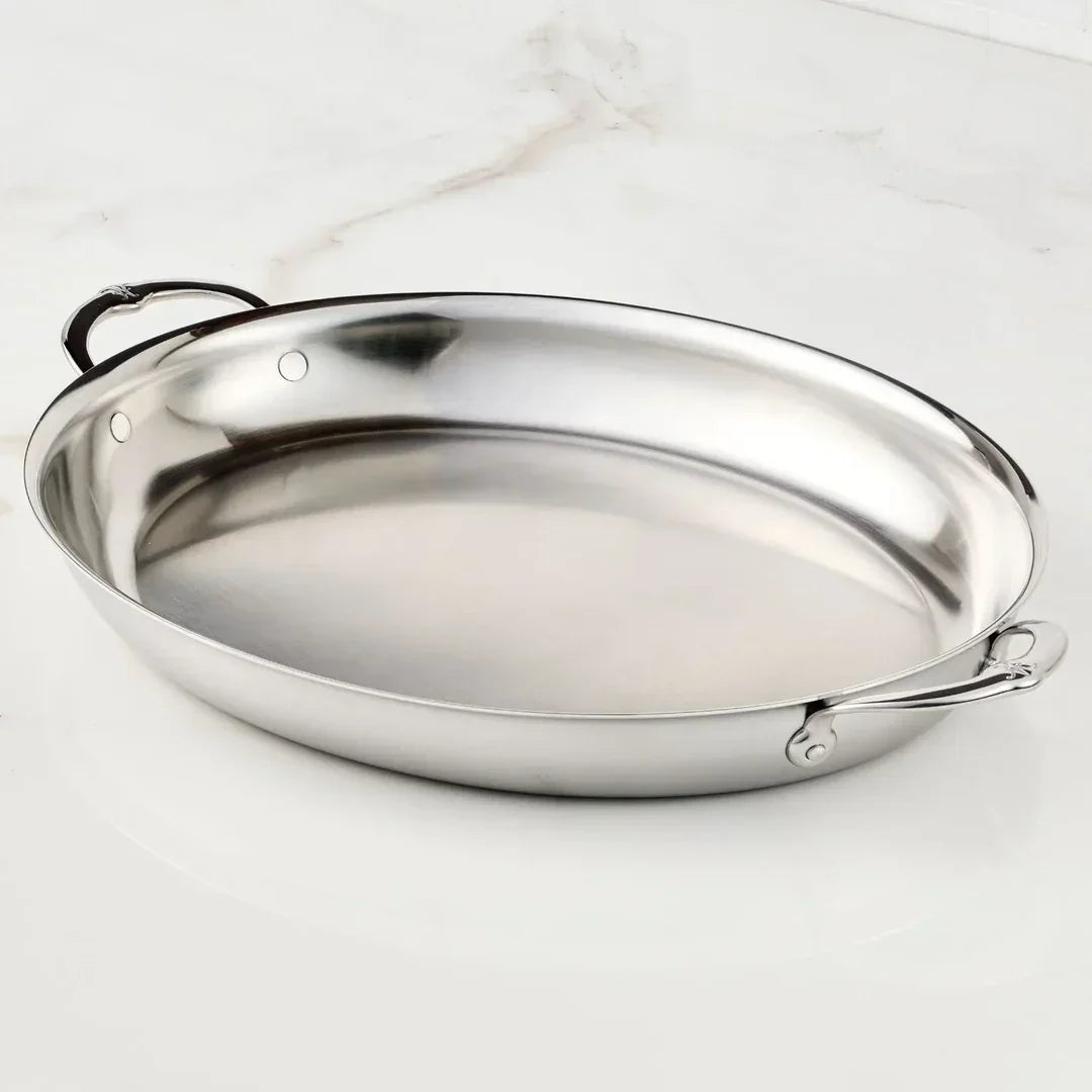 Hestan Provisions Stainless-Steel Oval Gratin Roaster - Marcel’s Culinary Experience
