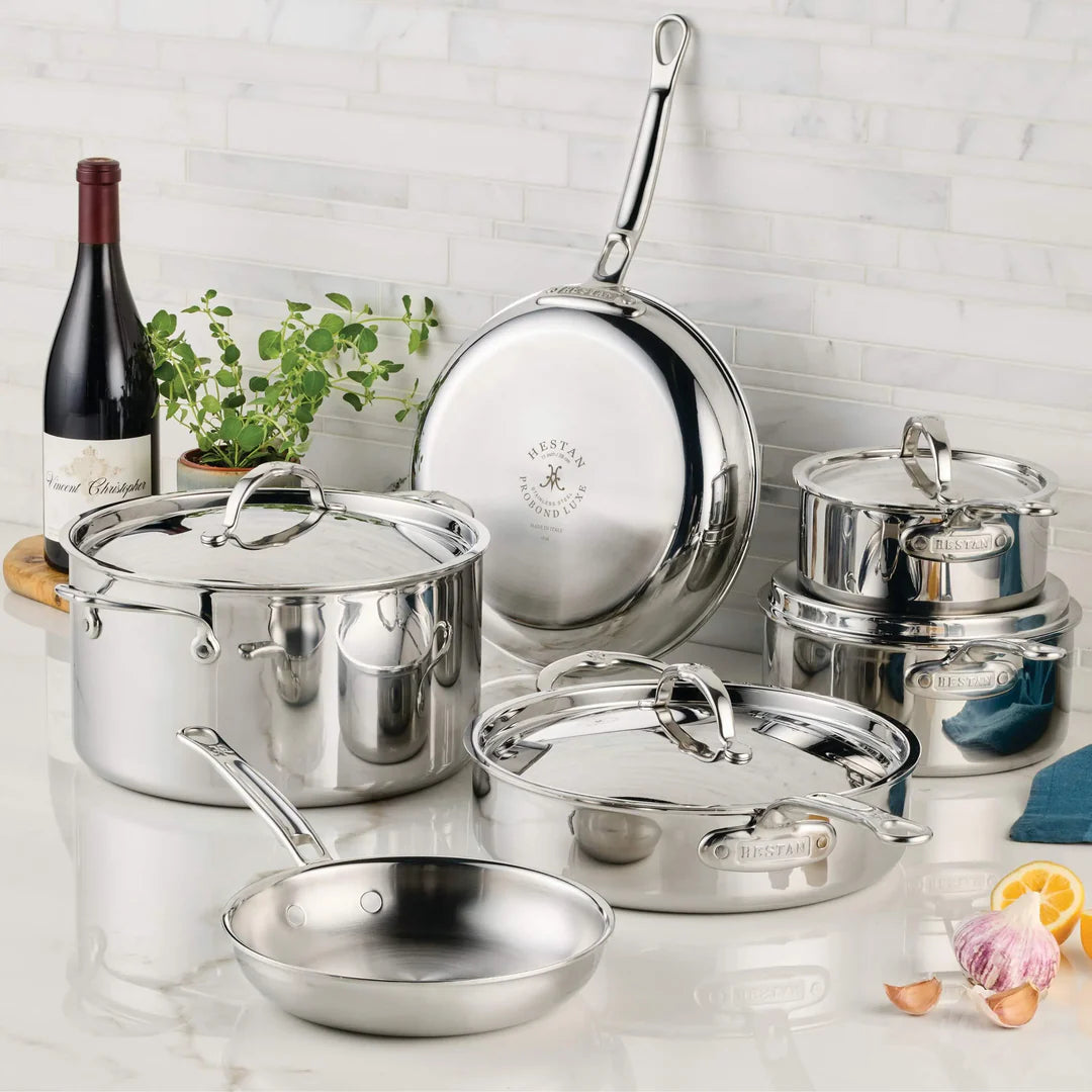 Hestan ProBond Luxe 10-Piece Stainless Steel Cookware Set