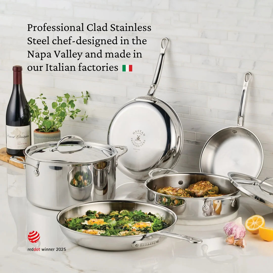 Hestan ProBond Luxe Polished Clad Stainless Steel Skillet