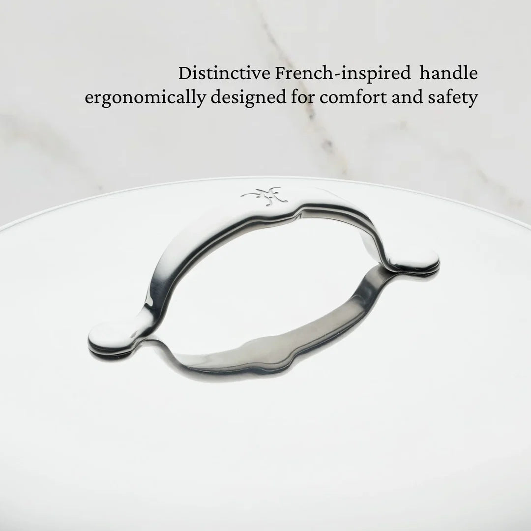 Hestan Probond Luxe Polished Clad Stainless Steel Wok with Dome Lid, 14-Inch