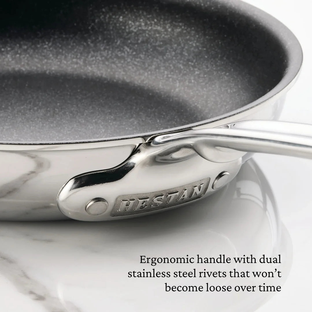 Hestan ProBond® Luxe™  Polished Clad Stainless Steel Skillets with TITUM® Nonstick 8.5"