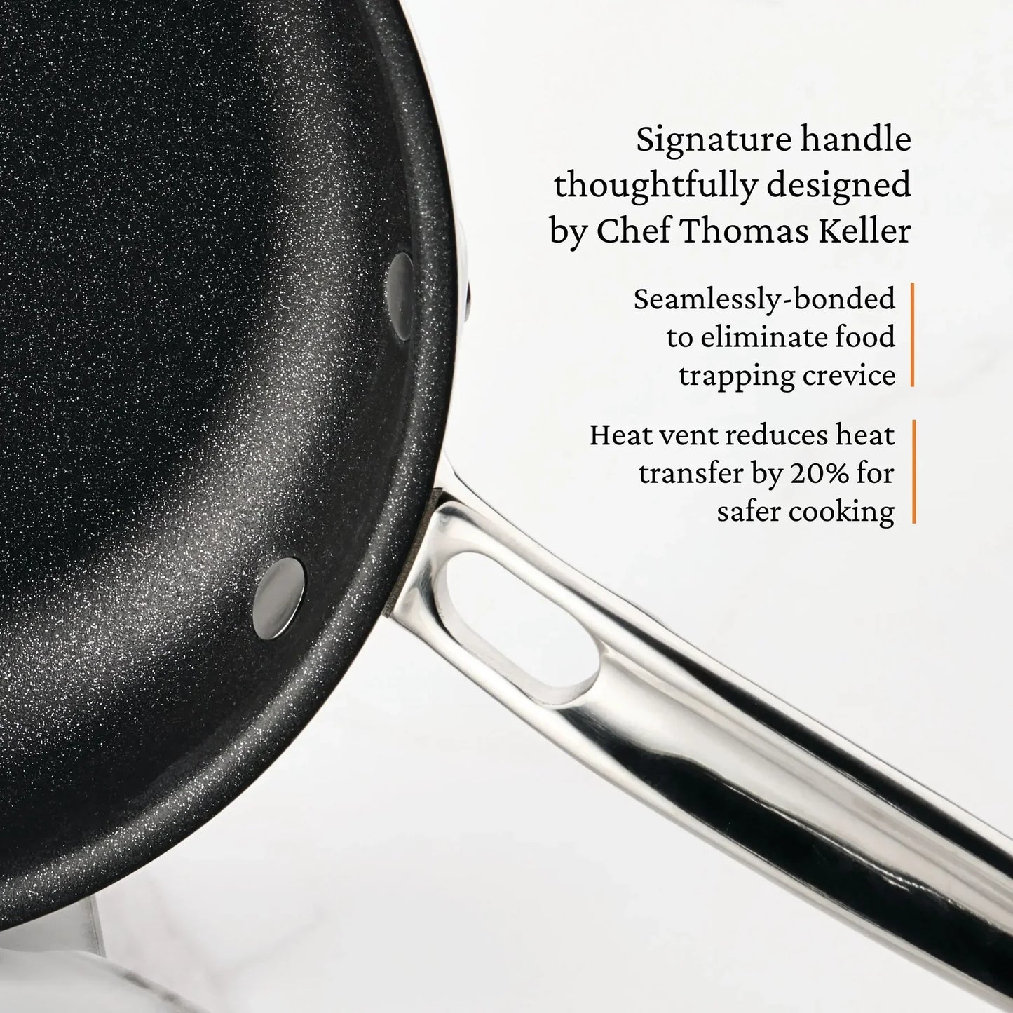 Hestan ProBond Professional Clad Stainless Steel TITUM® Nonstick Skillets./, 8.5" & 11"