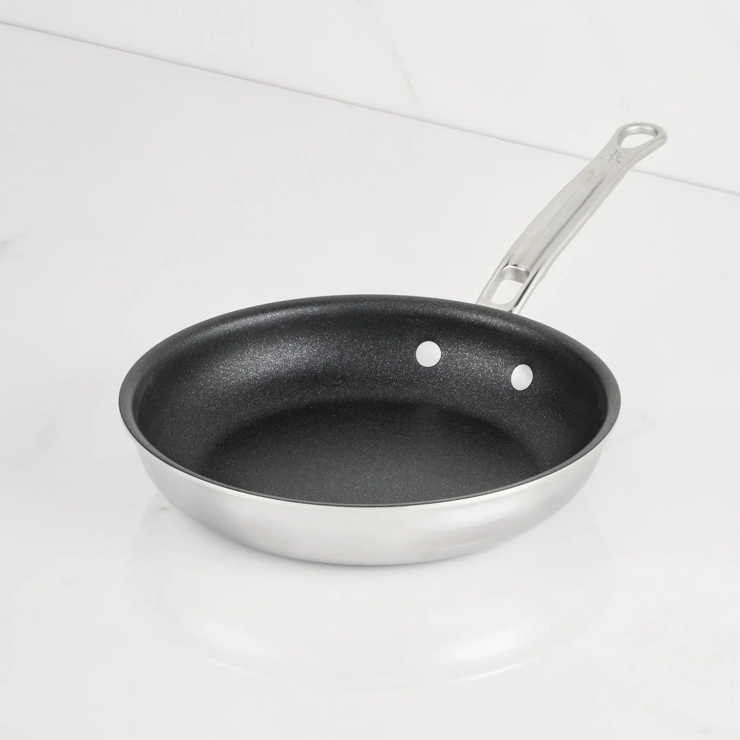 Hestan ProBond® Luxe™  PROFESSIONAL CLAD STAINLESS STEEL  Polished Clad Stainless Steel Skillets with TITUM® Nonstick