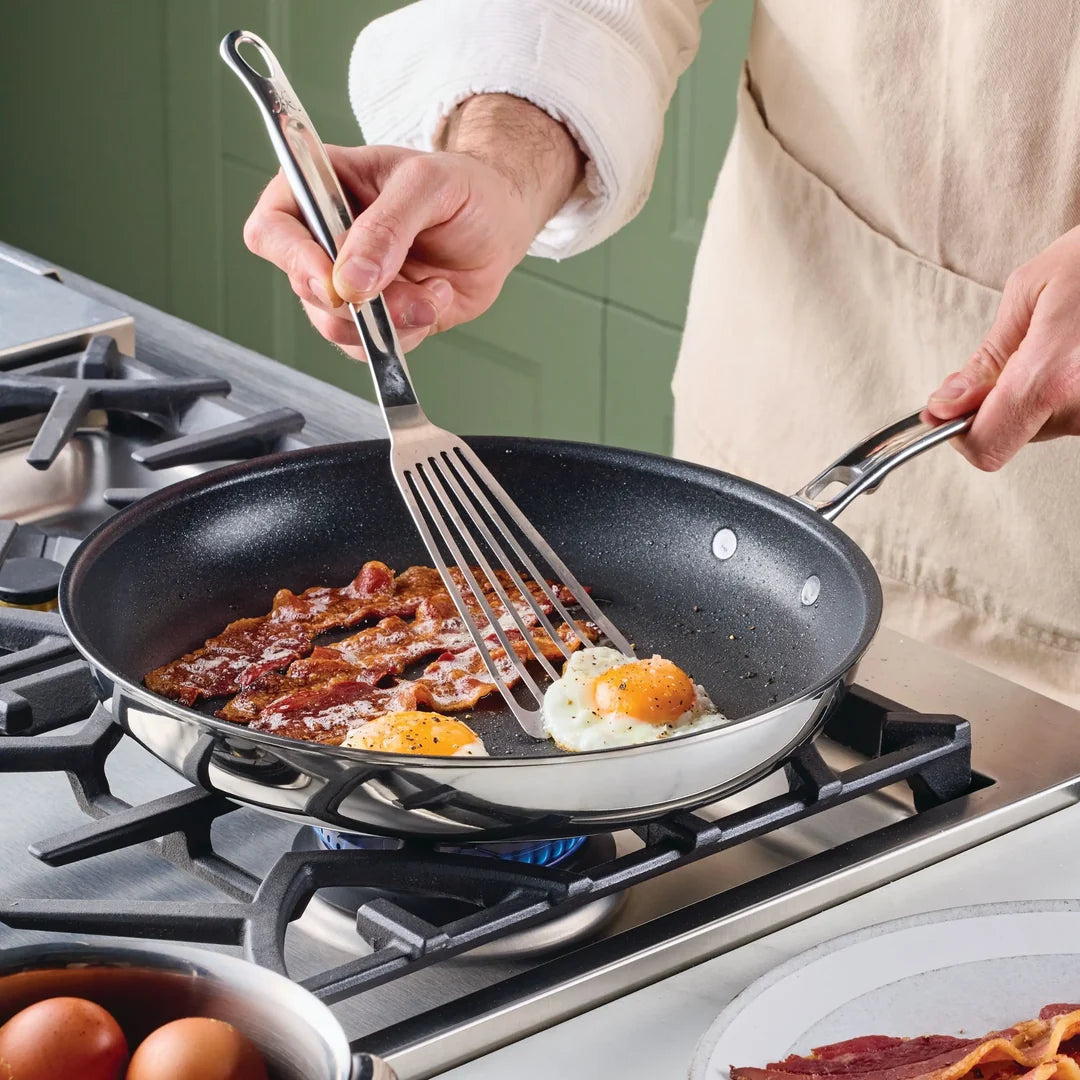 Hestan ProBond® Luxe™  Polished Clad Stainless Steel Skillets with TITUM® Nonstick 8.5"