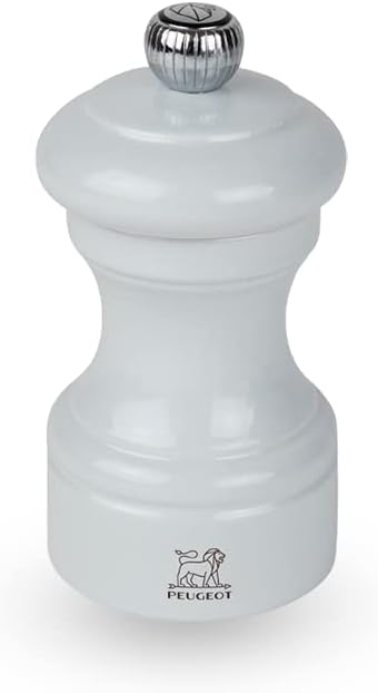 Peugeot Bistro Salt Mill Pearl Grey Gloss Painted Wood - 4"
