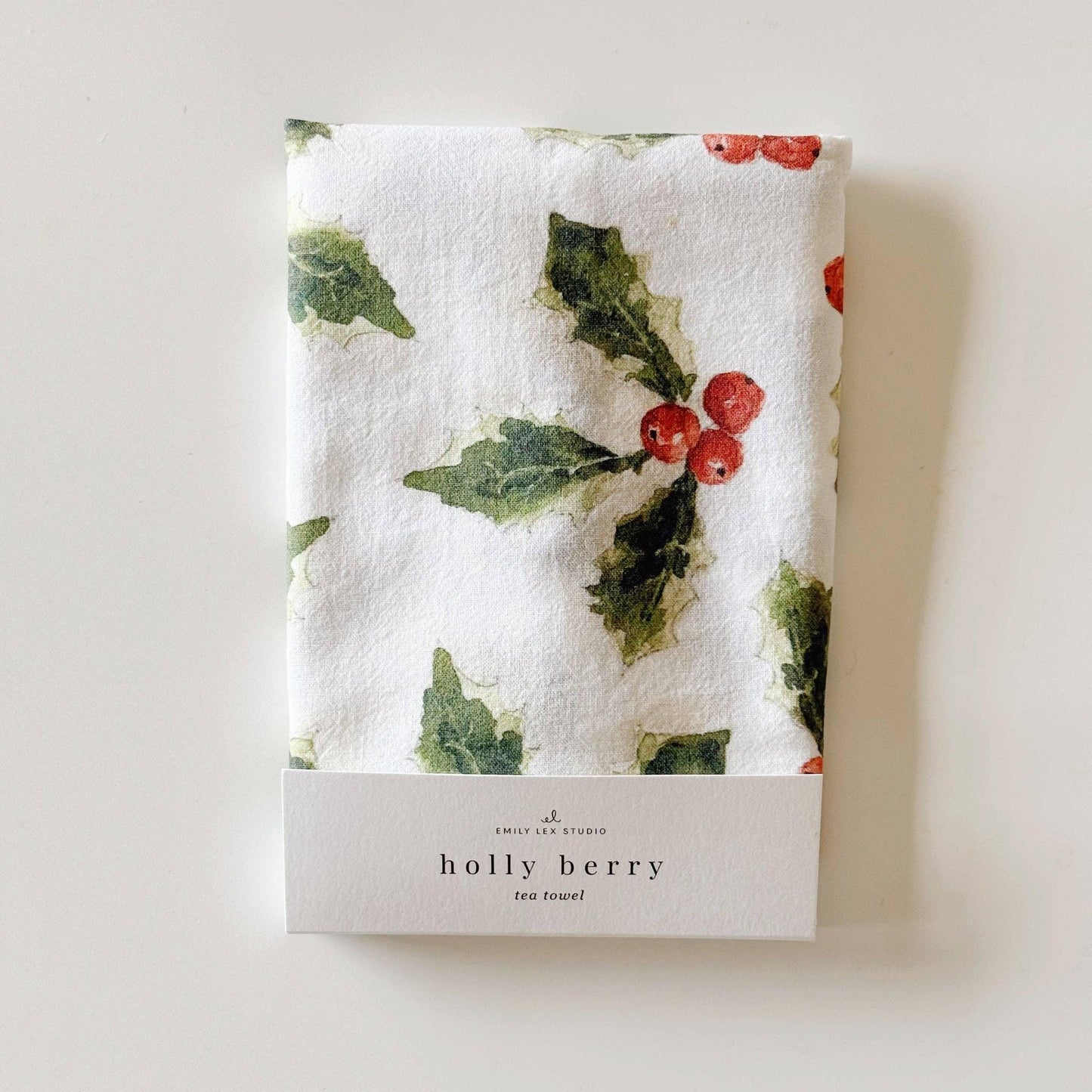 Holly berry tea towel - Marcel’s Culinary Experience