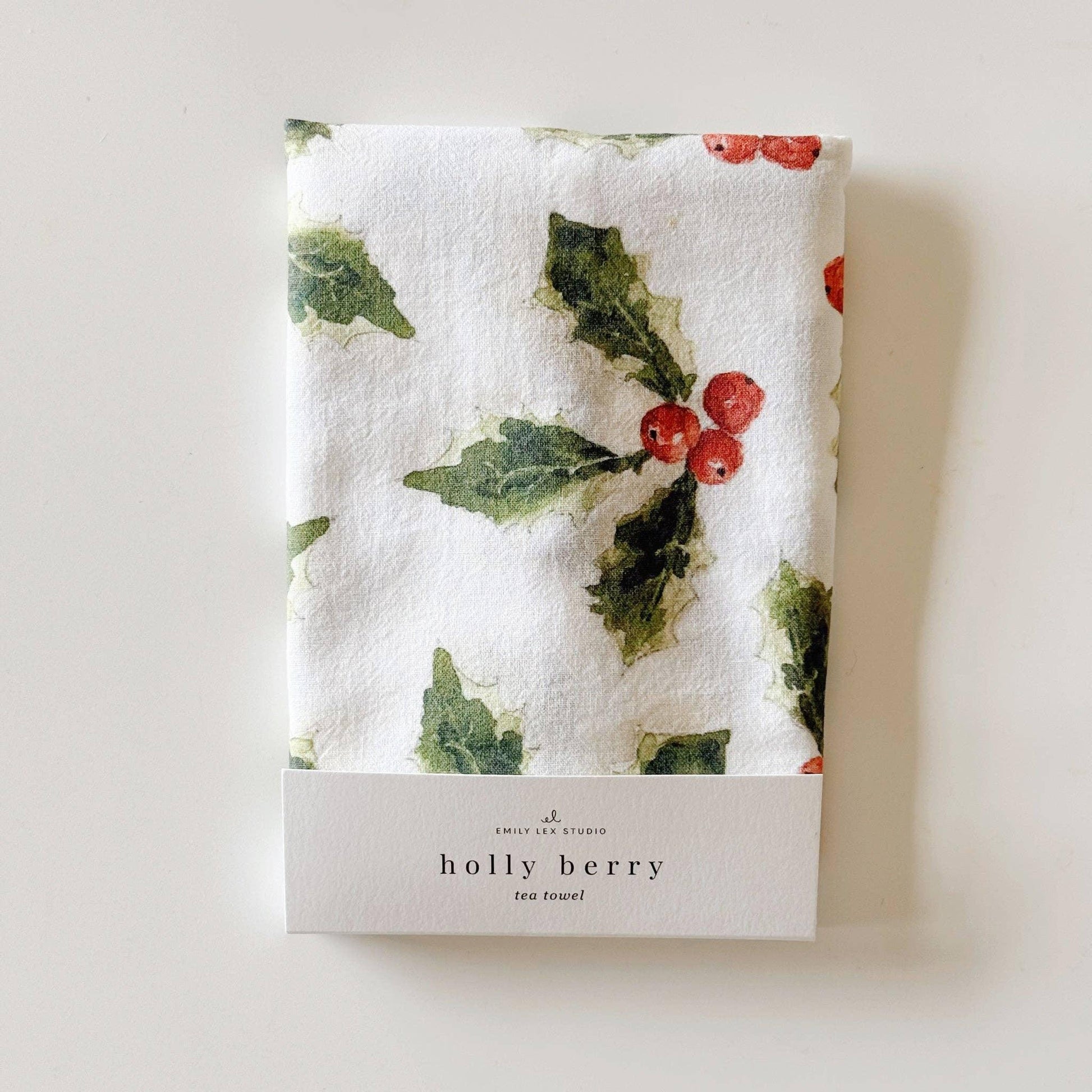 Holly berry tea towel - Marcel’s Culinary Experience
