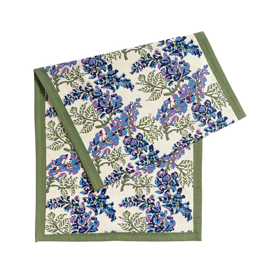 Wisteria Blue & Green | Table Runners - Marcel’s Culinary Experience