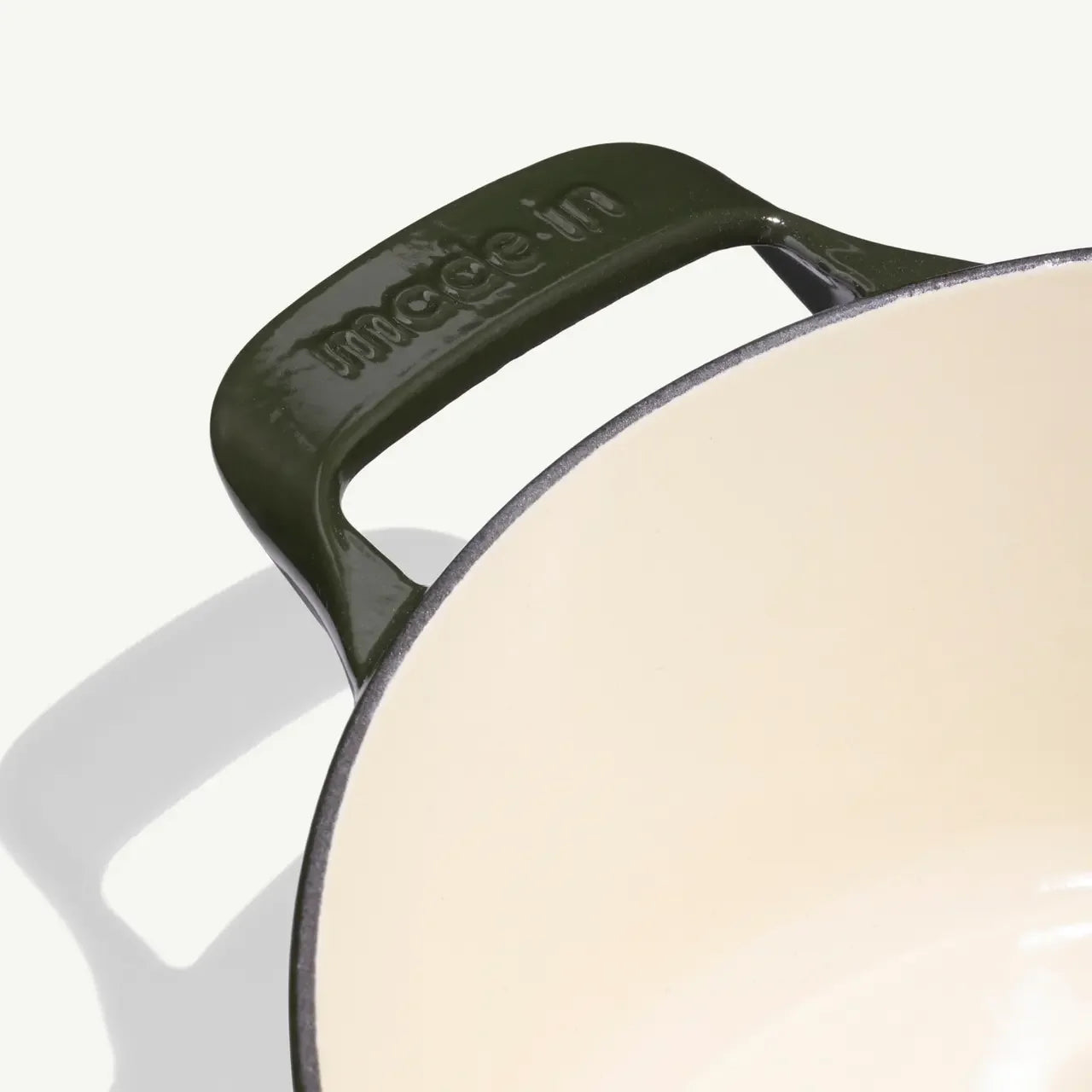 Made In Willow Green Round Enameled Cast Iron Dutch Oven - 5.5 Qt - Marcel’s Culinary Experience