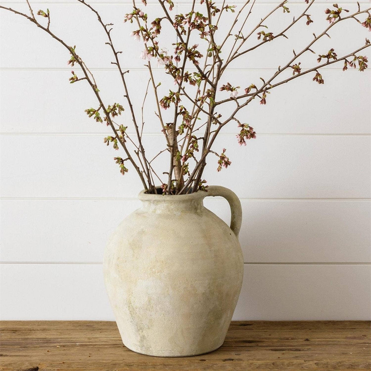 Weathered Tuscan Ceramic Pitcher | 10 Inch