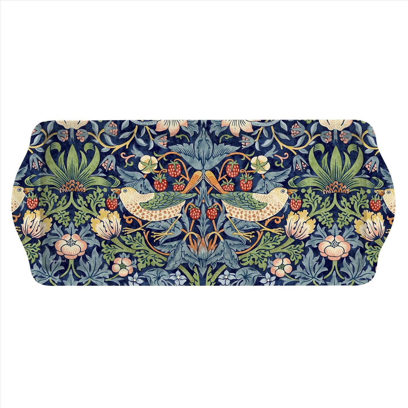 Strawberry Thief Blue by Morris & Co Melamine Sandwich Tray