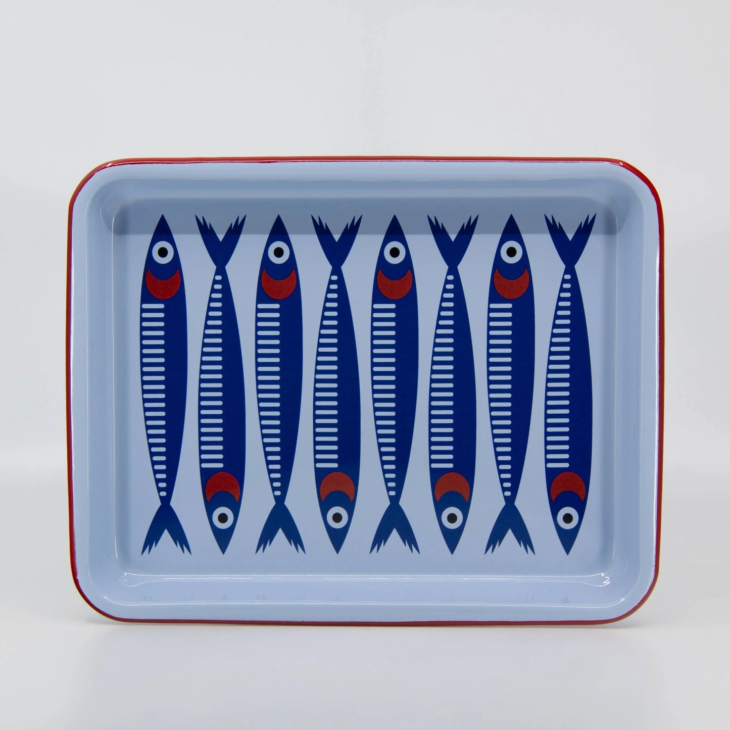 Mur by Ayca x CCH Anchovies Small Rectangle Tray, Red Rim