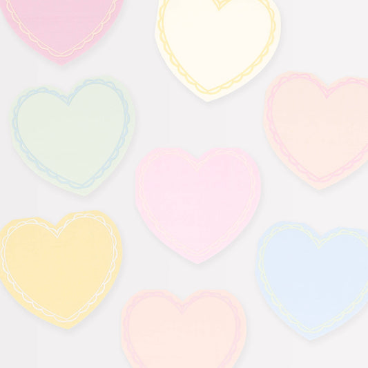 Pastel Heart Small Napkins