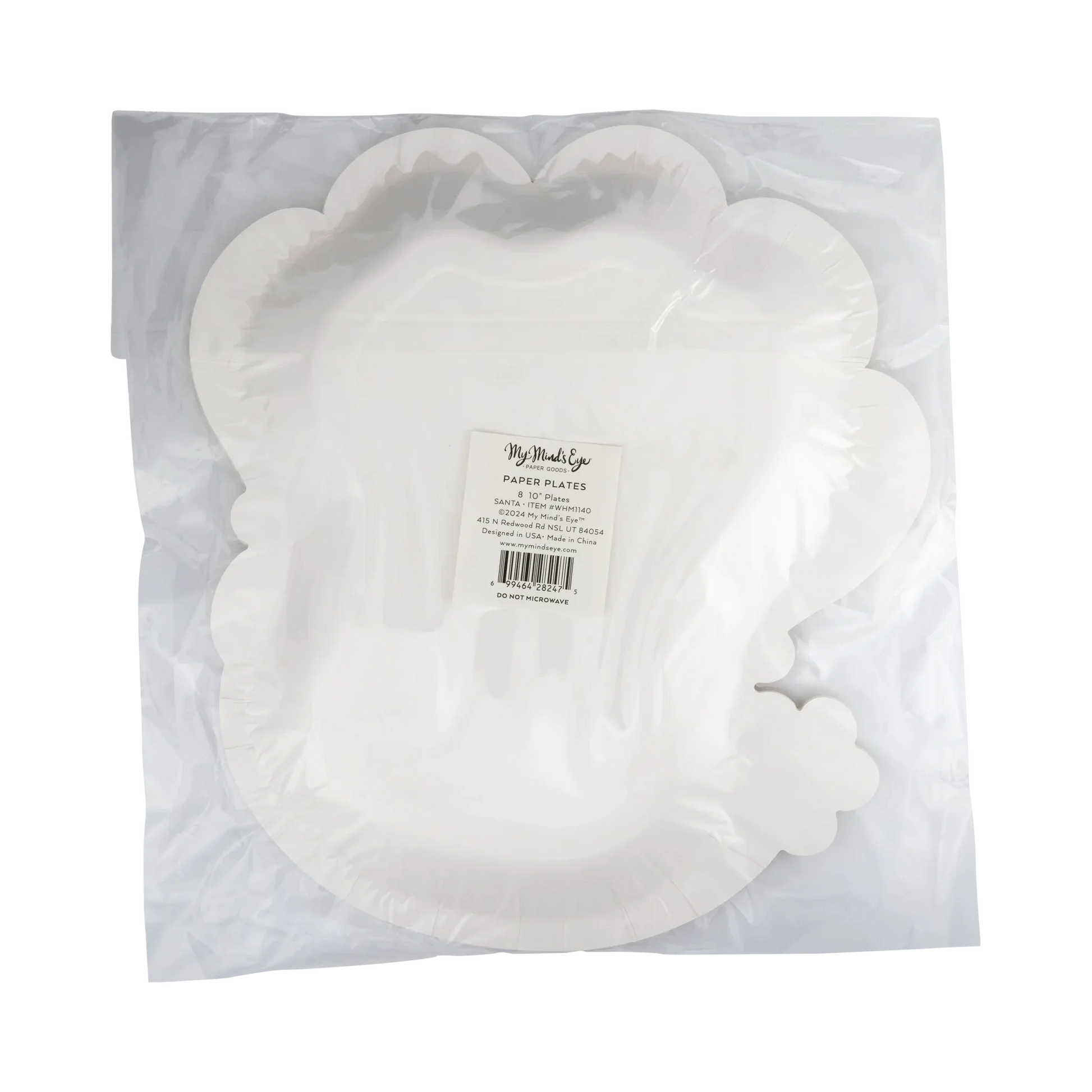 Santa Face Shaped Paper Plate - Marcel’s Culinary Experience