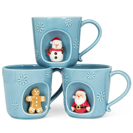 Snowflake Mug with Holiday Characters - Marcel’s Culinary Experience