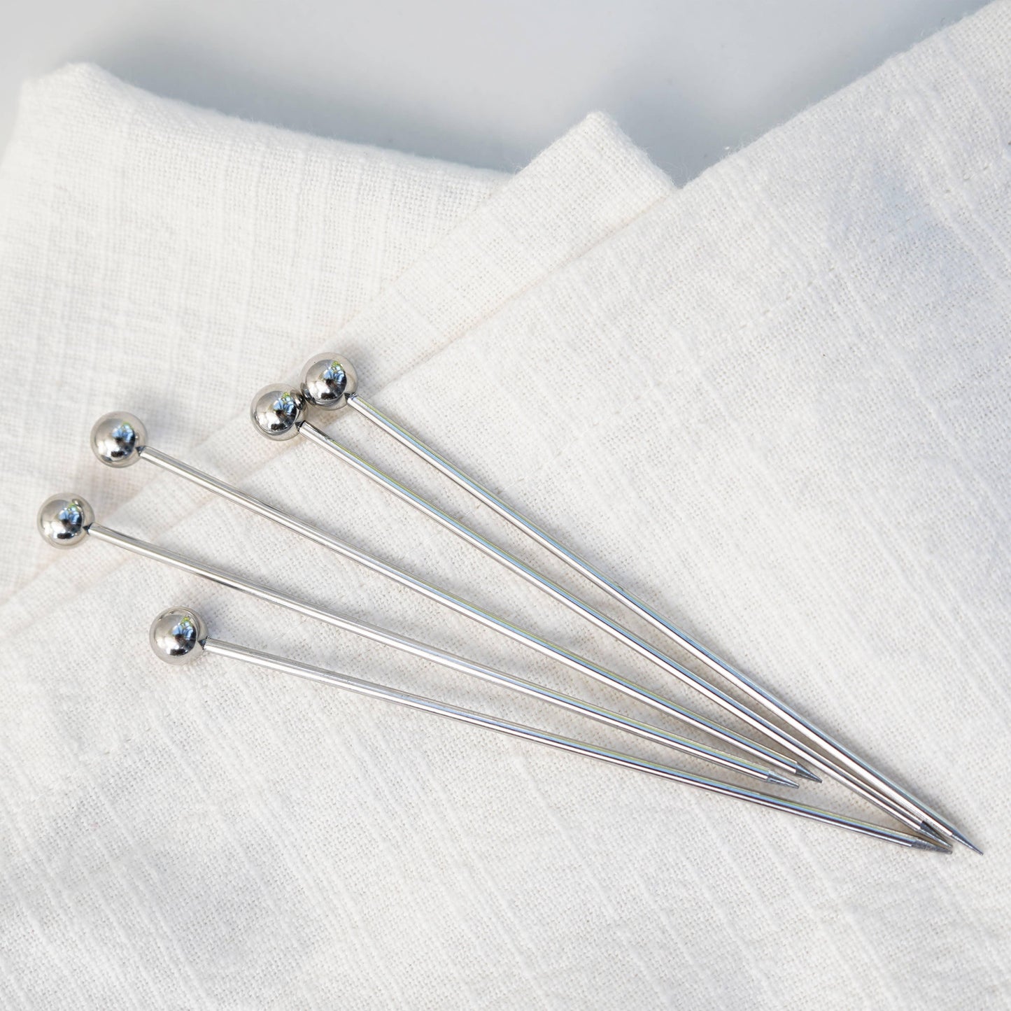 Cocktail Picks for Garnishes, Stainless (12 Piece, Short) - Marcel’s Culinary Experience