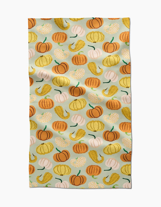 Geometry Pumpkins And Gourds Tea Towel - Marcel’s Culinary Experience