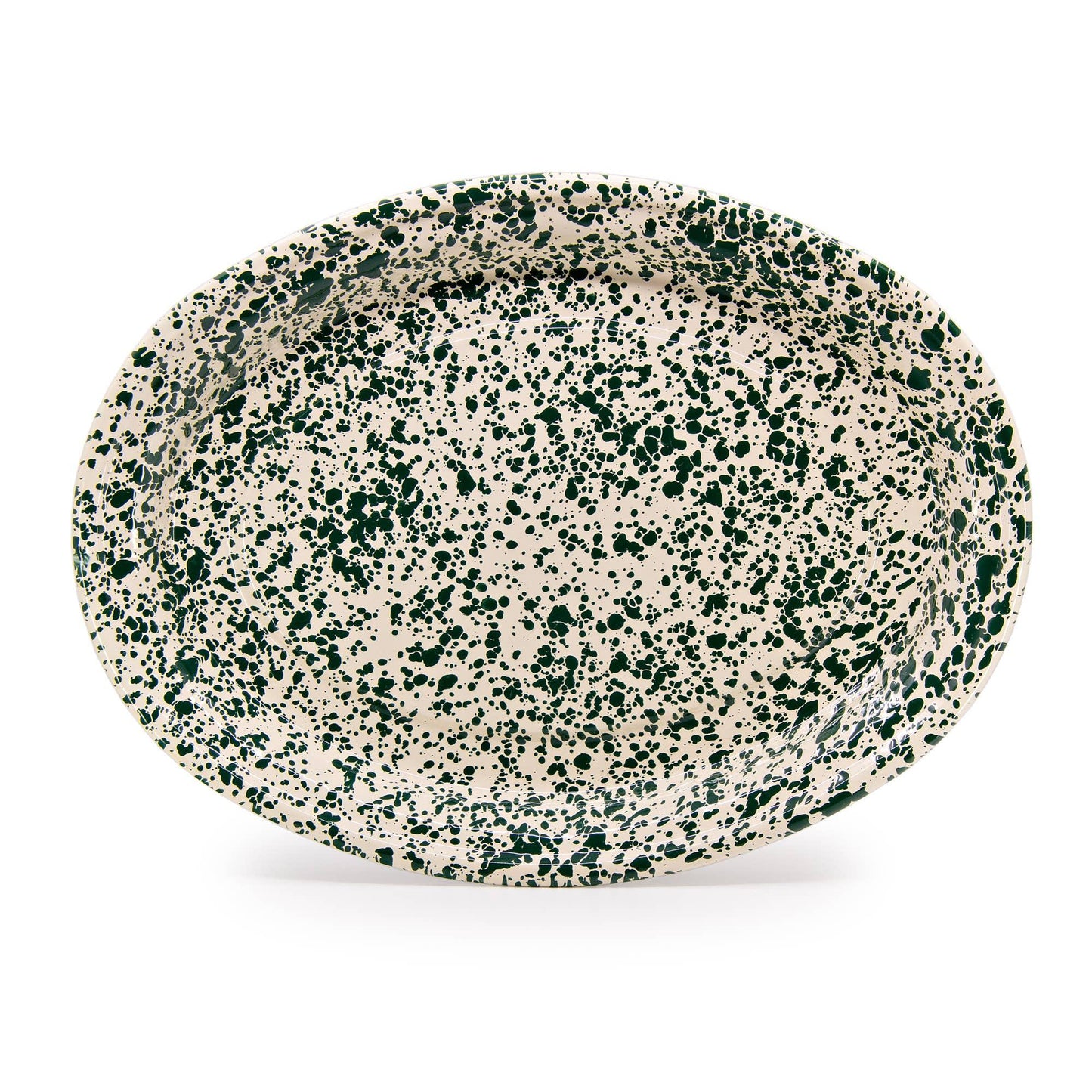 Crow Canyon Splatter Enamelware Oval Platter - Marcel’s Culinary Experience