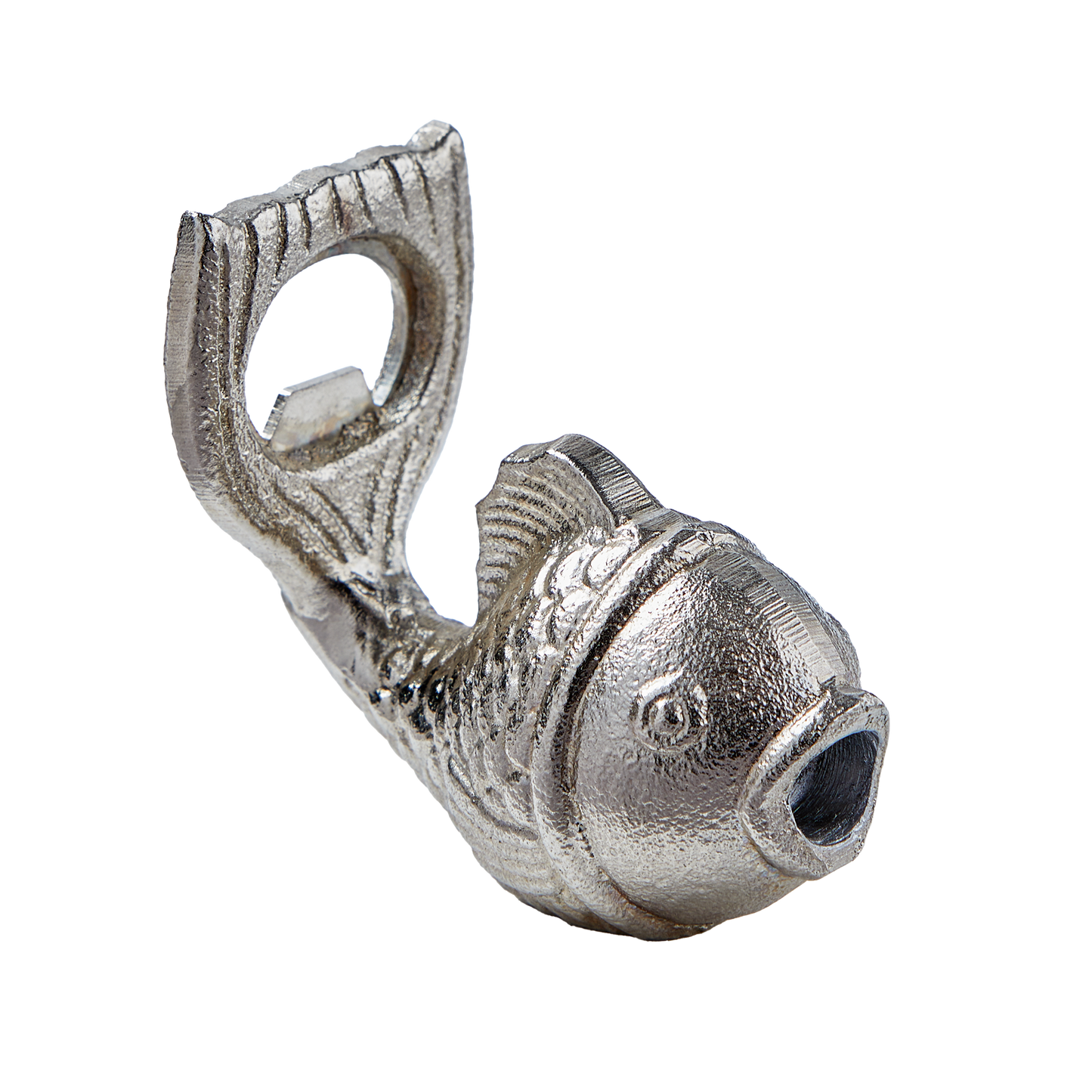 Fish Bottle Opener Silver Aluminum Summer