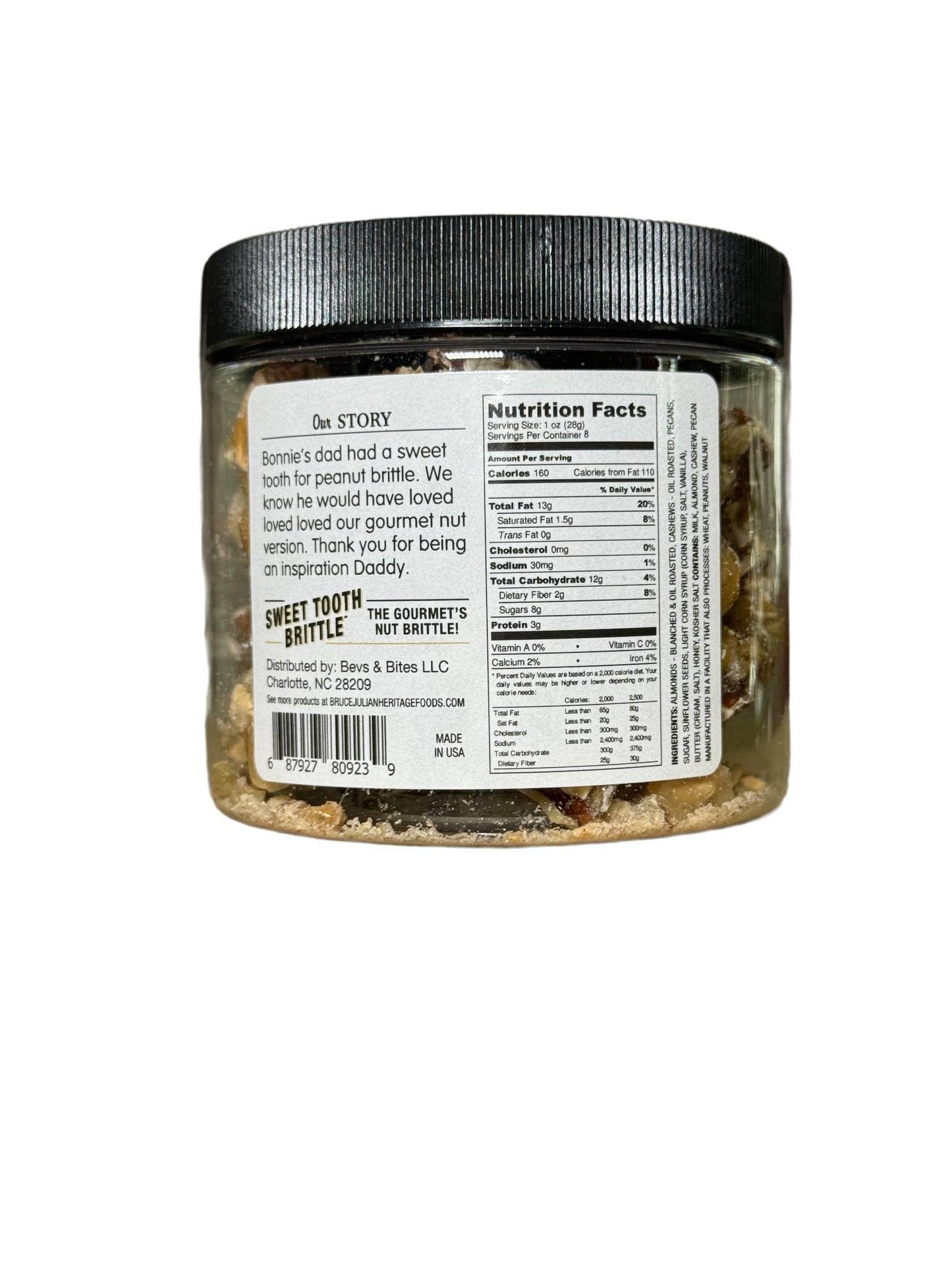 Sweet Tooth Gourmet Brittle Jar - Marcel’s Culinary Experience
