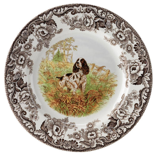 Spode Woodland Salad Plate 8" (English Springer Spaniel)