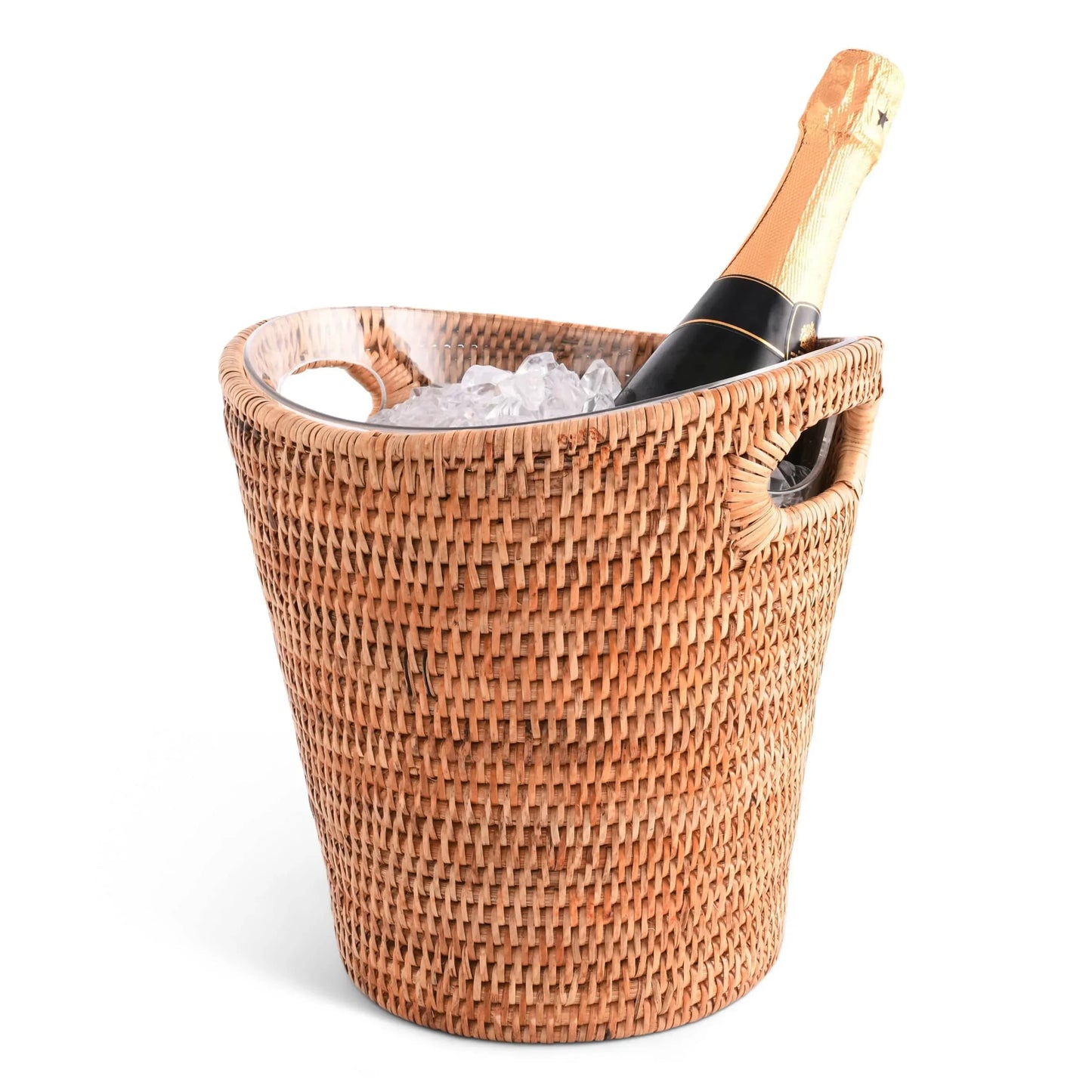 Vagabond House Hand Woven Rattan Wicker Champagne Bucket / Ice Bucket - Marcel’s Culinary Experience