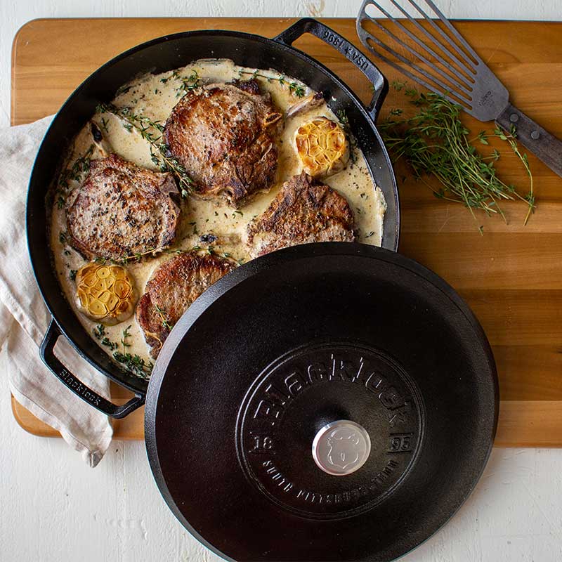 Lodge Blacklock 4 Quart Lightweight Cast Iron Braiser