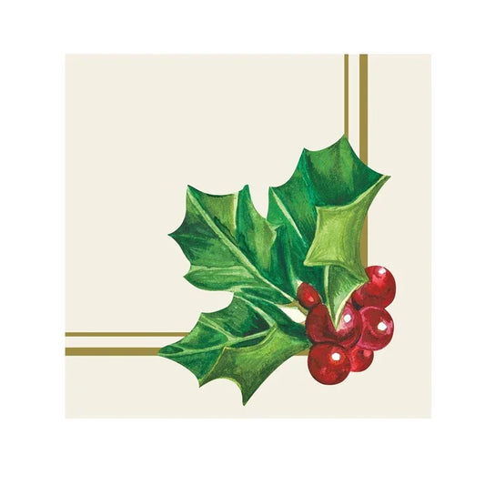 Hester and Cook Holly Cocktail Napkin - Marcel’s Culinary Experience