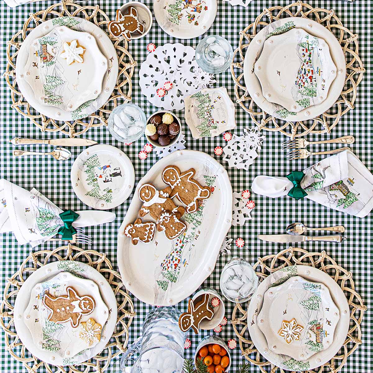 Juliska Berry & Thread North Pole Scalloped Dessert/Salad Plates set/4 - Marcel’s Culinary Experience