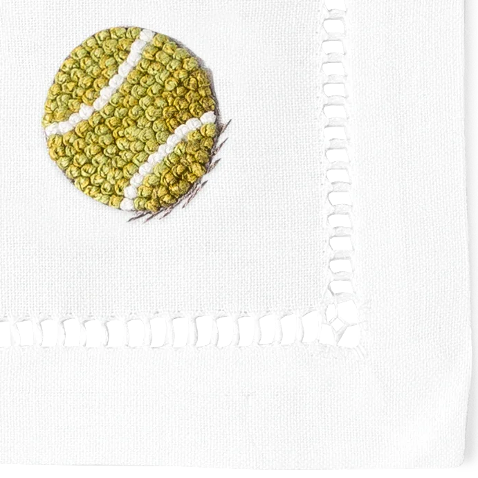 Tennis Cocktail Napkins | Mixed Set of 4