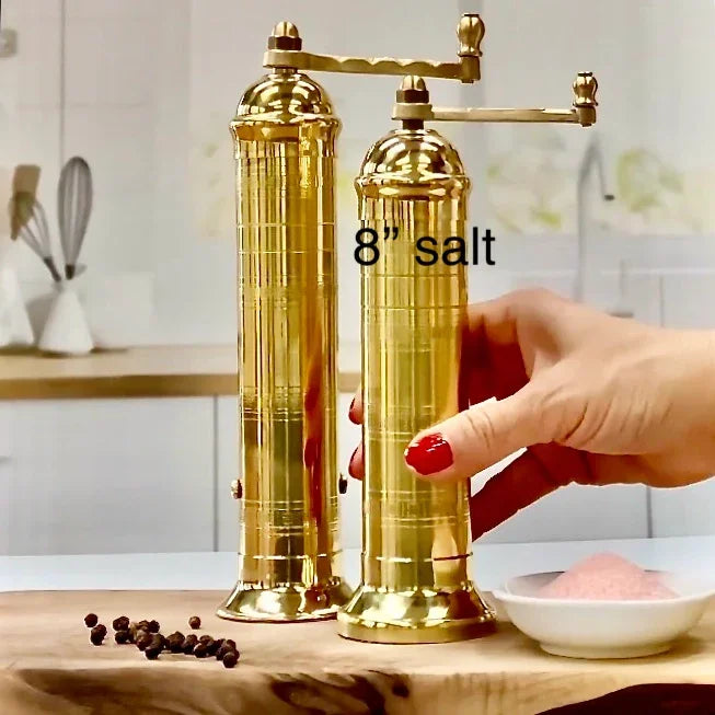 The Original Brass Mill, 8" Salt Grinder - Marcel’s Culinary Experience