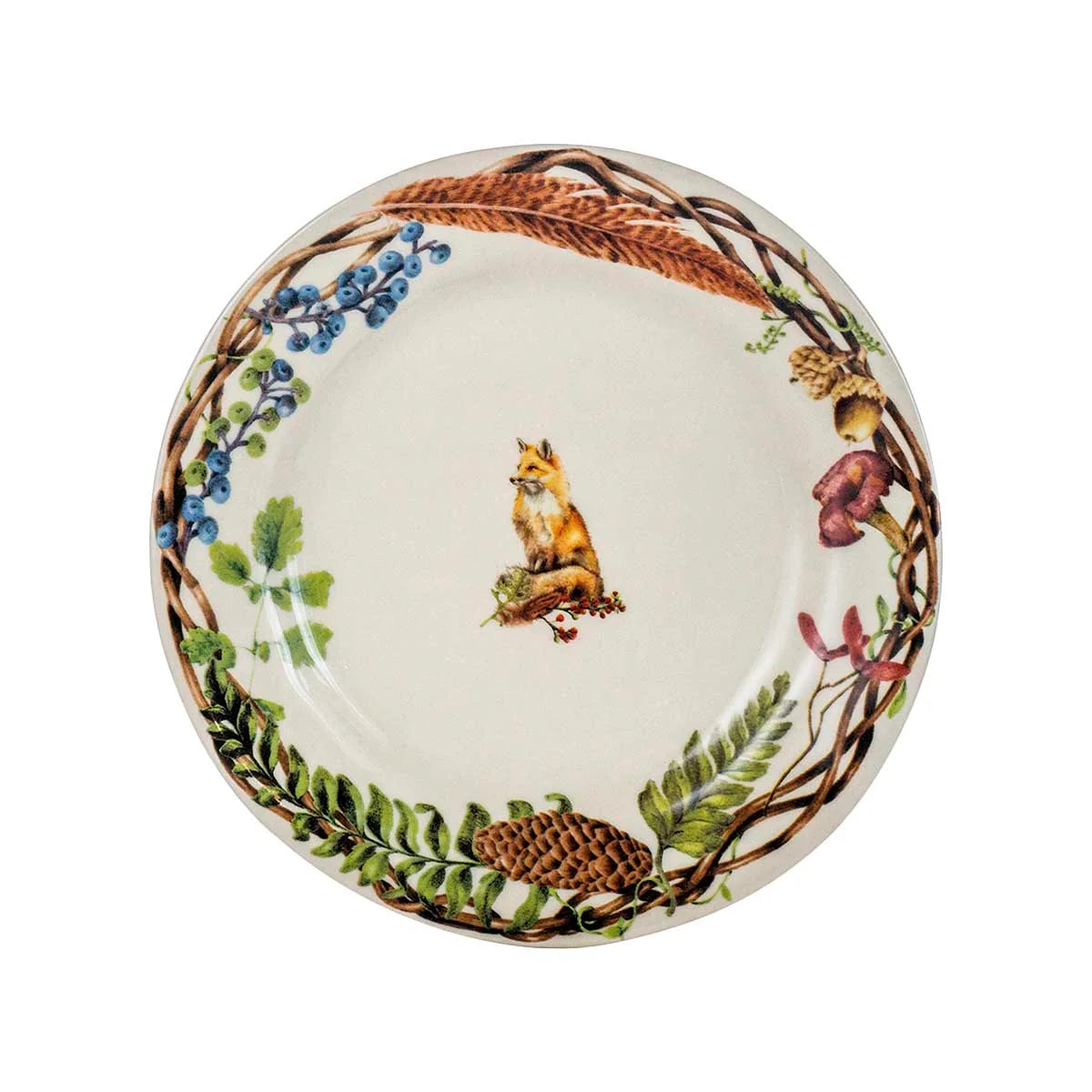 Juliska Forest Walk Animal Dessert/Salad Plates, Set of 4