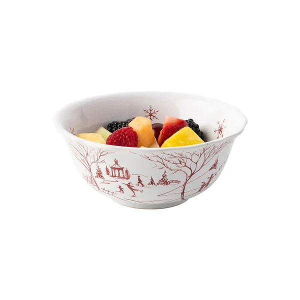 Juliska Country Estate Winter Frolic Cereal/Ice Cream Bowl - Ruby - Marcel’s Culinary Experience