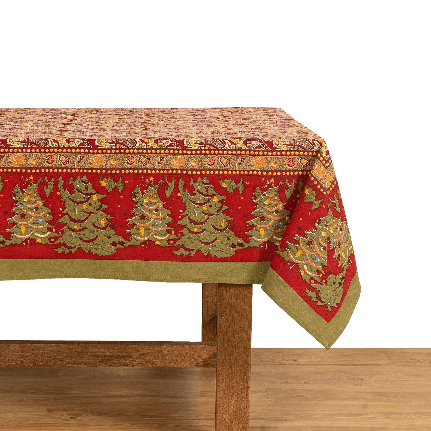Couleur Nature Noel Red & Green | Tablecloth - Marcel’s Culinary Experience