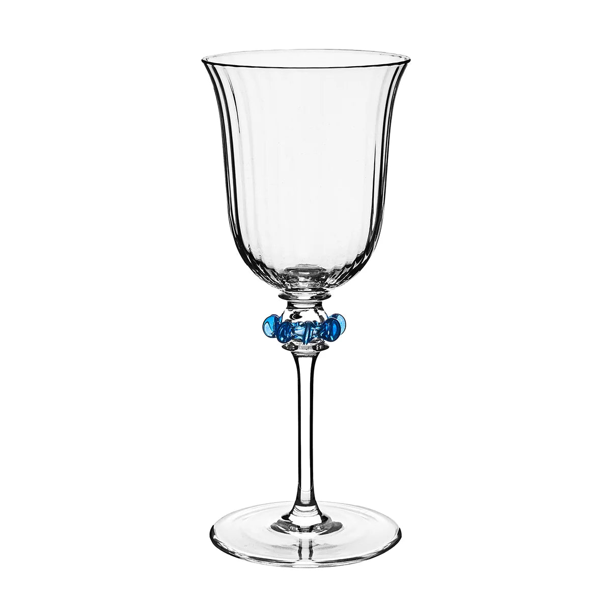 Juliska Nell Ruffle Wine Glass, Chambray