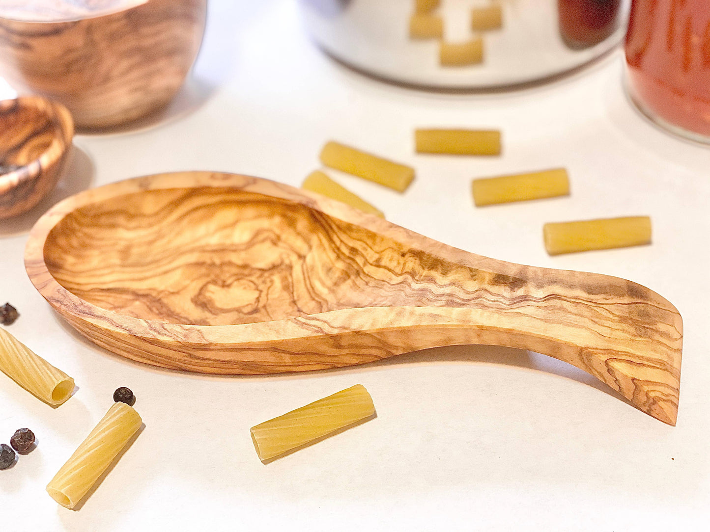 Olive Wood Spoon Rest - Marcel’s Culinary Experience