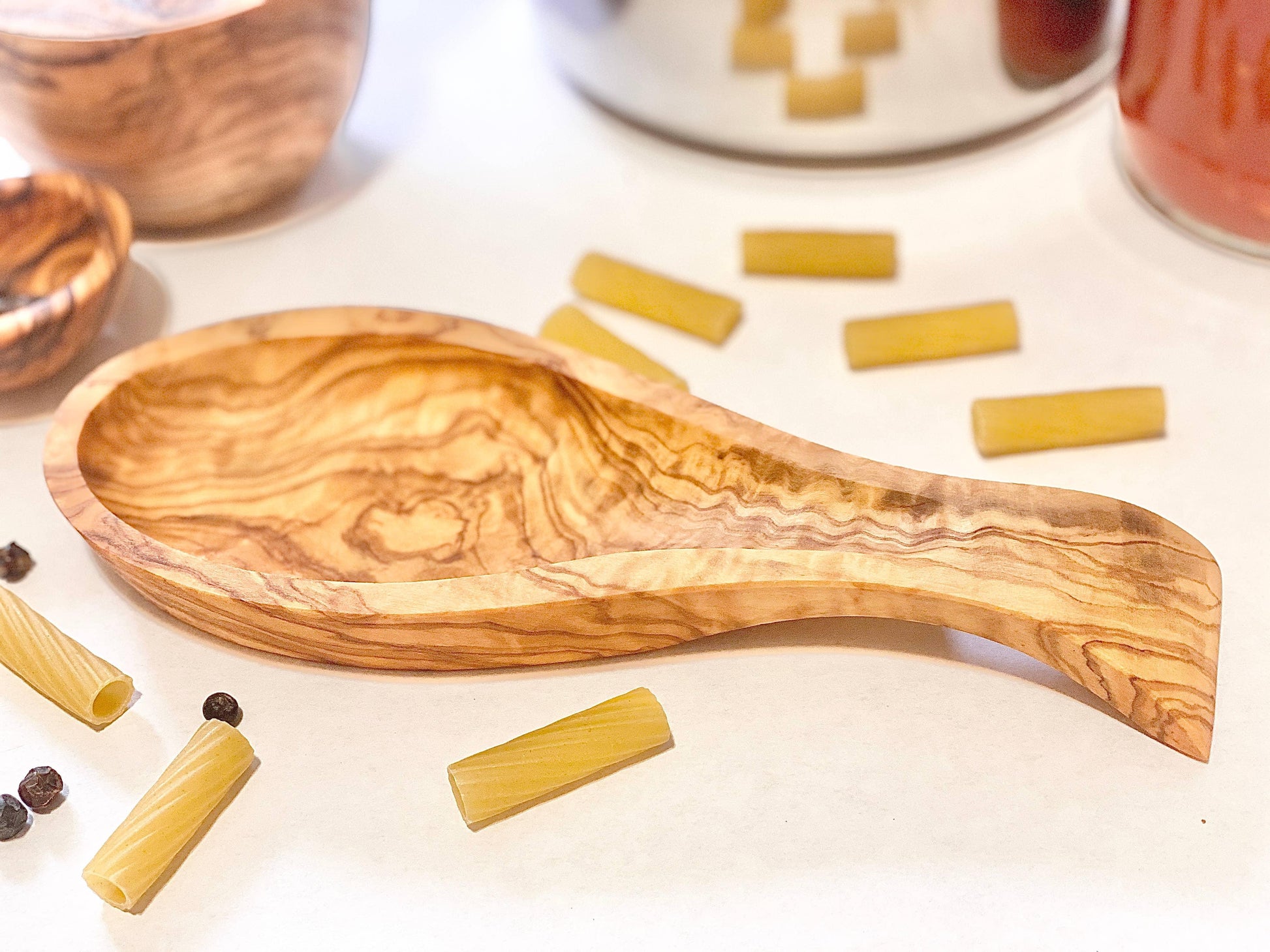 Olive Wood Spoon Rest - Marcel’s Culinary Experience
