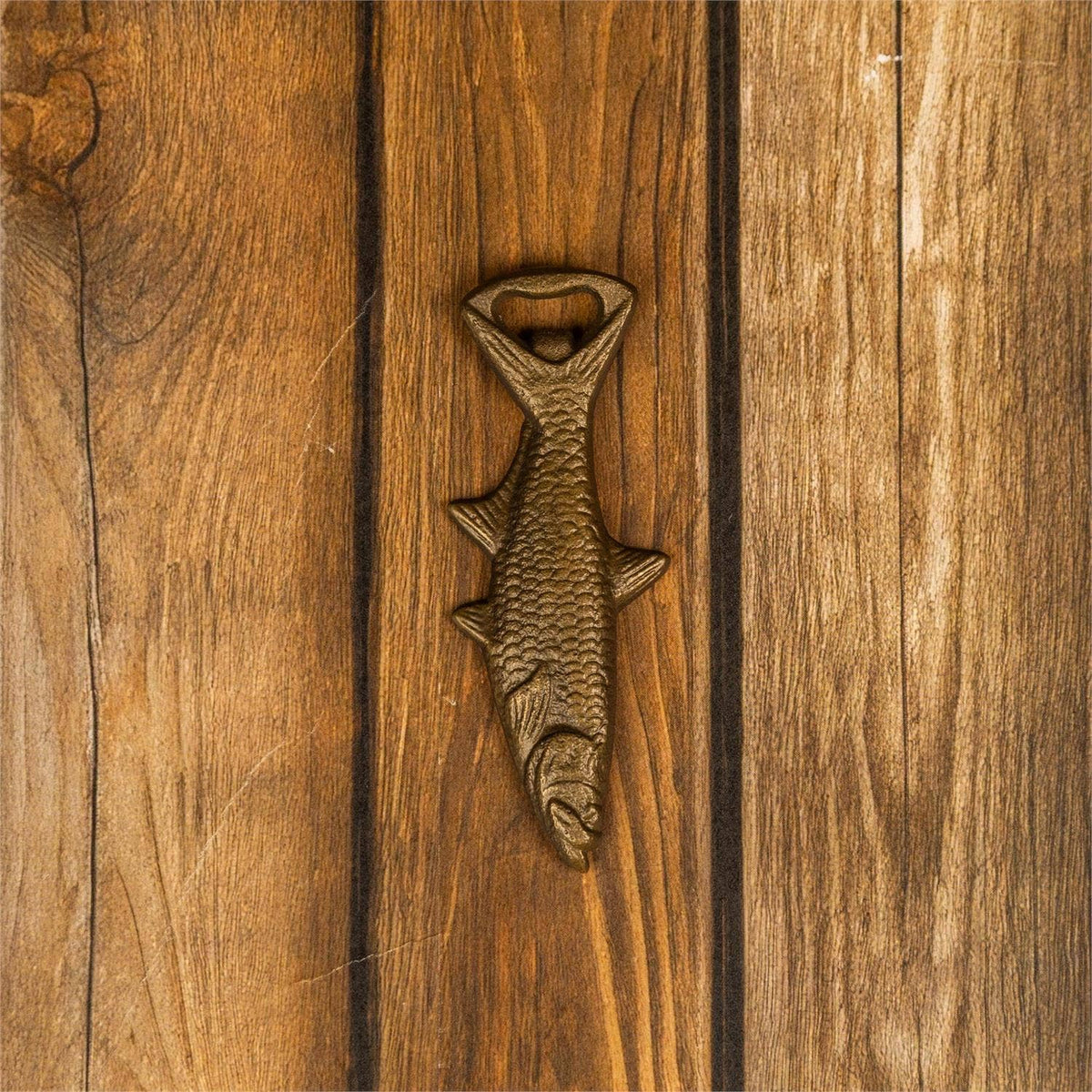 Cast Iron Fish Wall Hook & Bottle Opener | 6.75 Inch
