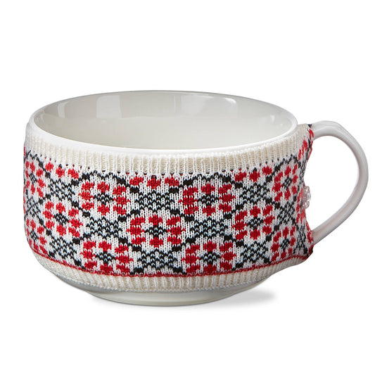 Winter Sketches Floral Bone China Soup Mug | 20 oz